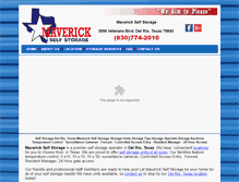 Tablet Screenshot of maverickselfstoragedelrio.com